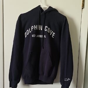 Dolphin Cove Black Hoodie